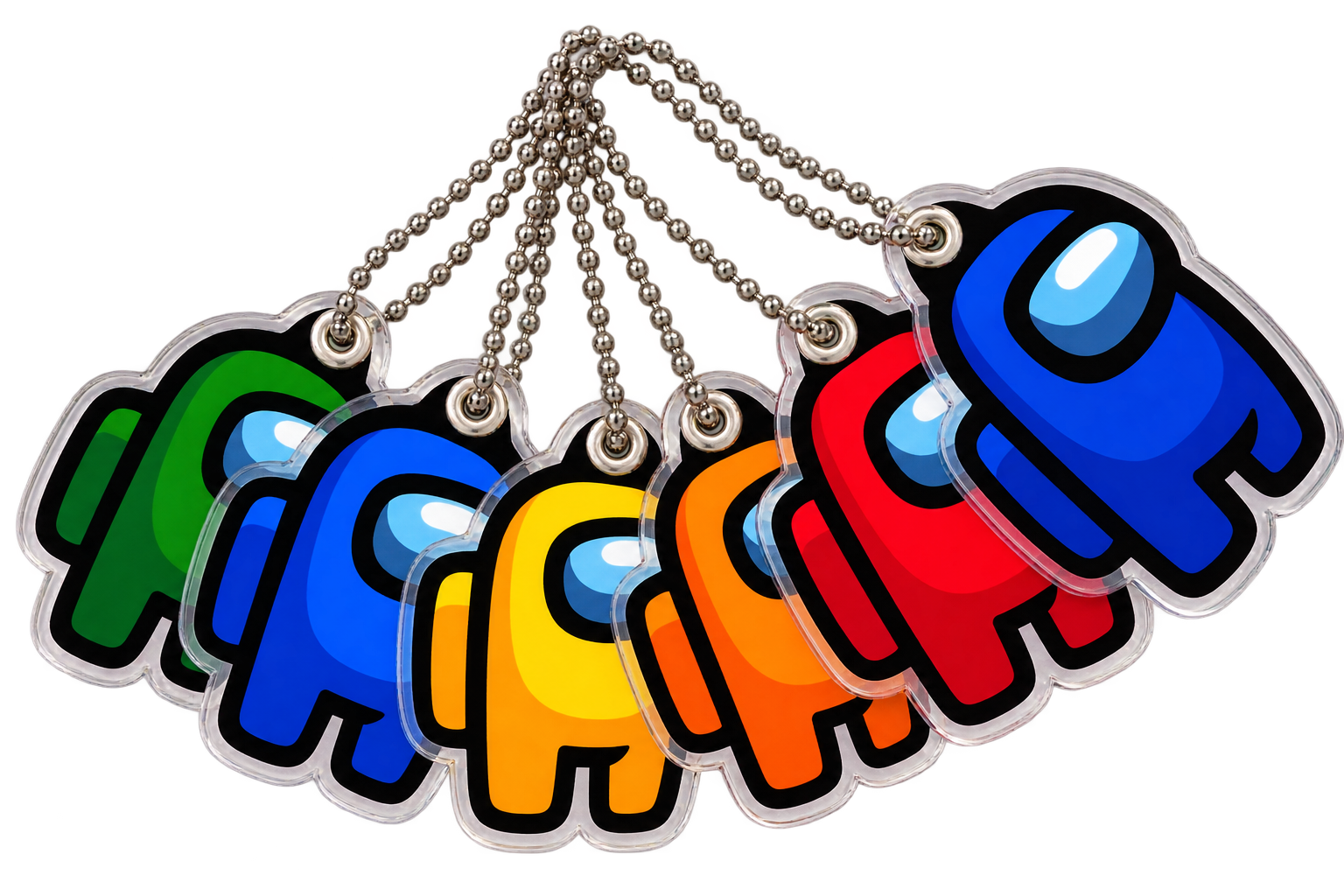 Tag personalizada de bonequinhos coloridos
